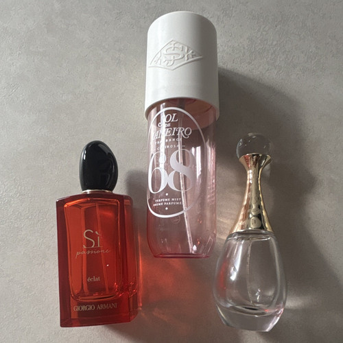 Empty perfume bottle pack - of, 3