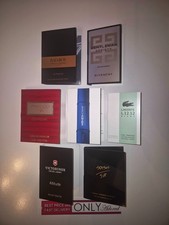 7 x mini men perfume vials set